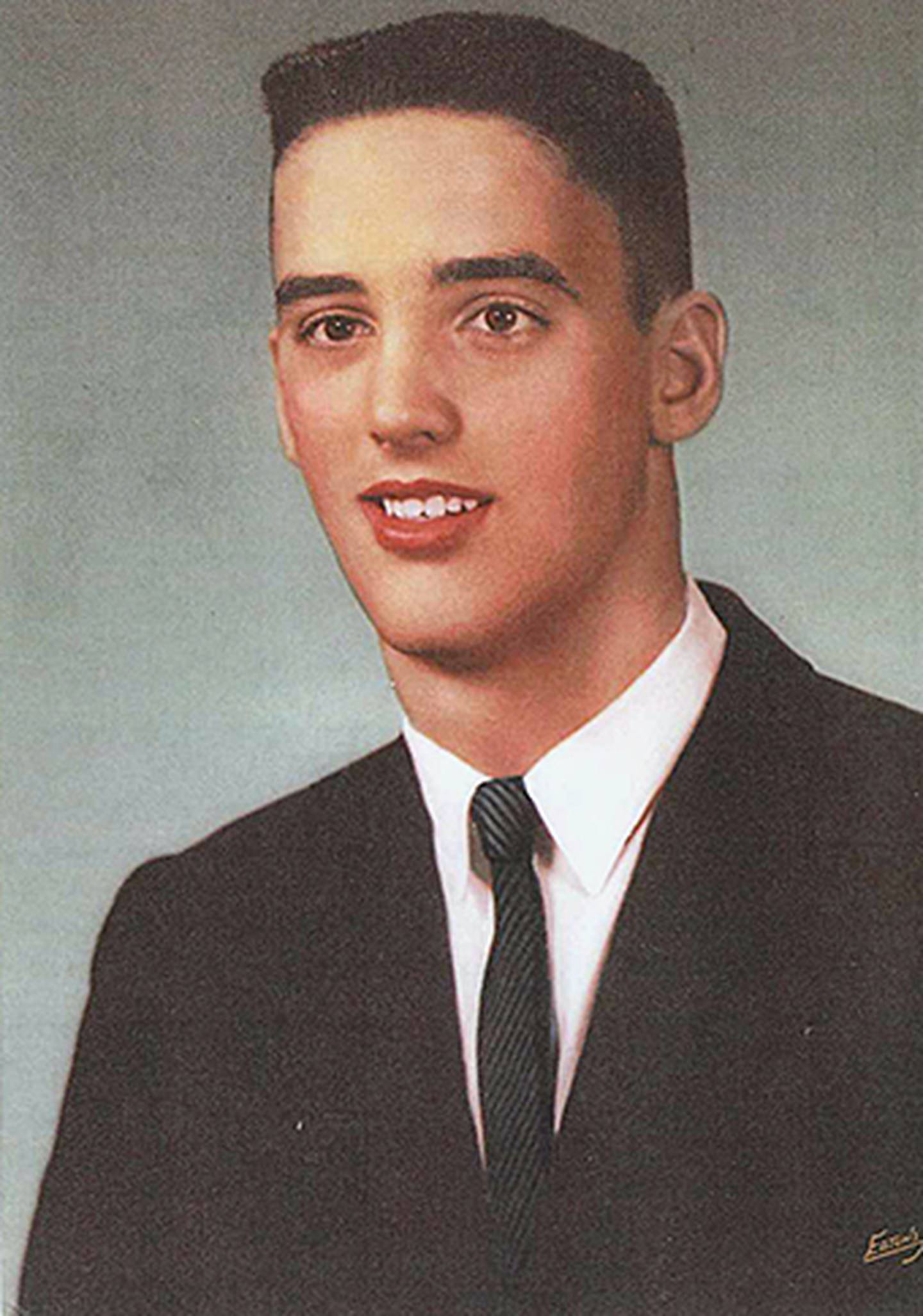 Larry Goodrich as a senior in 1962.