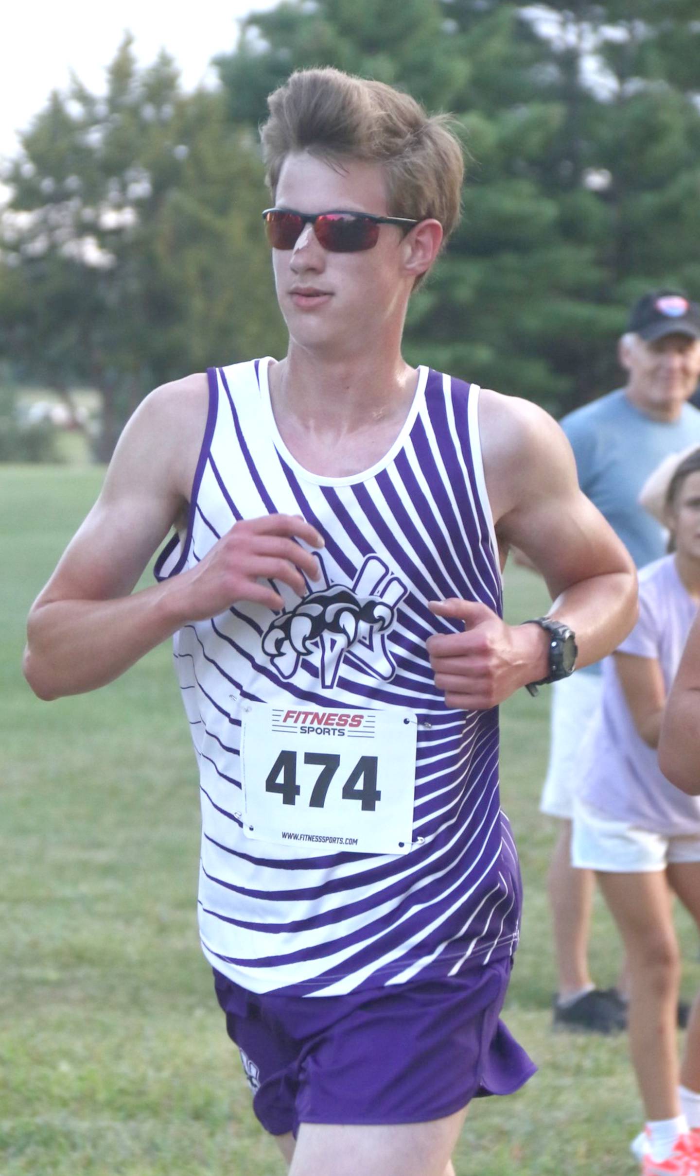 Wolverine junior Luke Kading in the Winterset cross country meet.