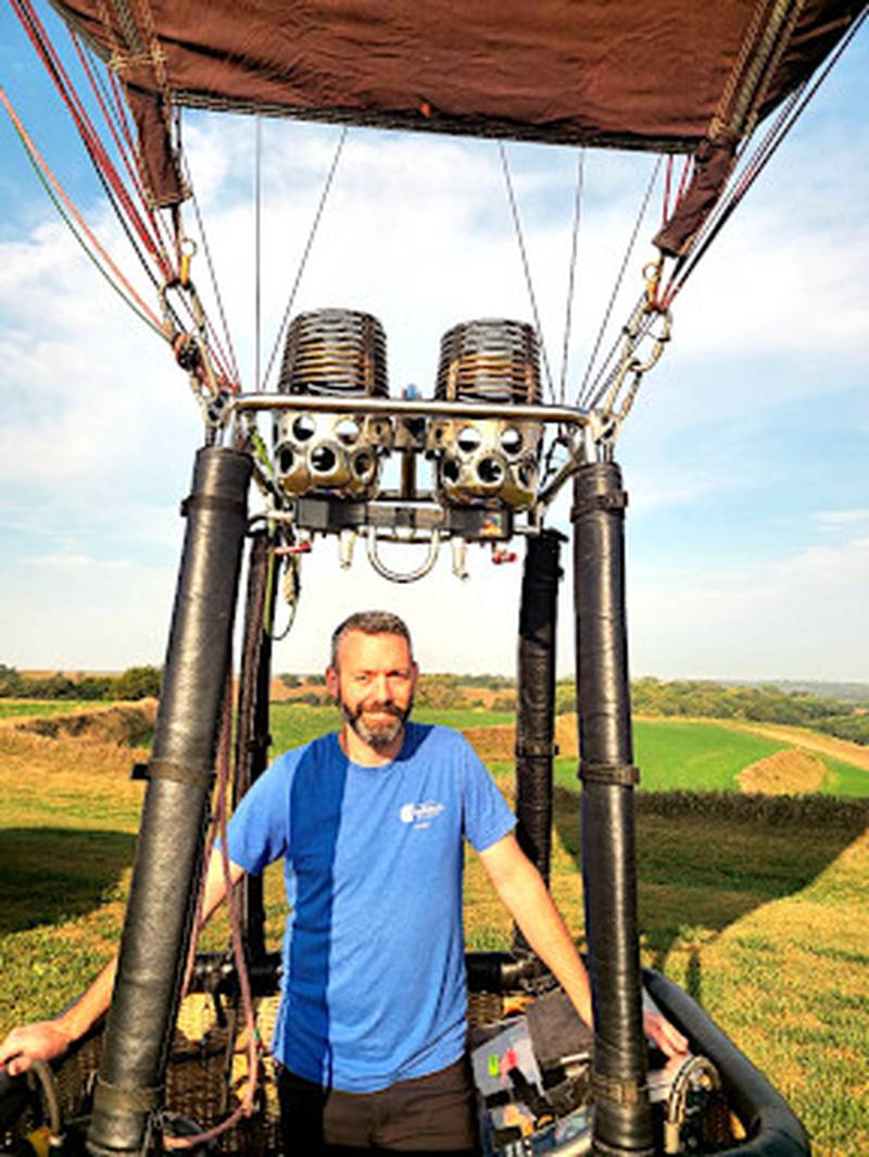 Scott Armstrong is the balloonmeister for the 45th Southwest Iowa Hot Air Balloon Days. He organizes all hot air balloon events.