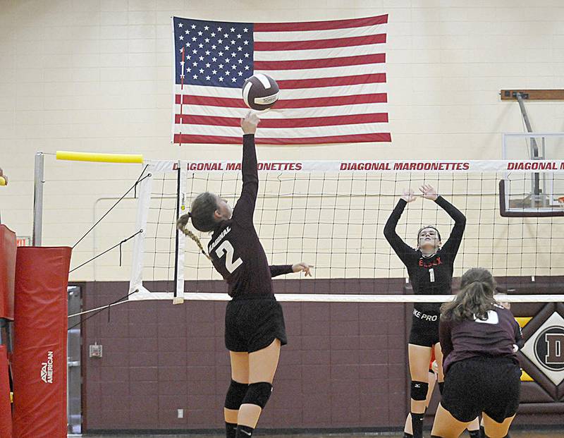 Essex serves past Diagonal in four Creston News