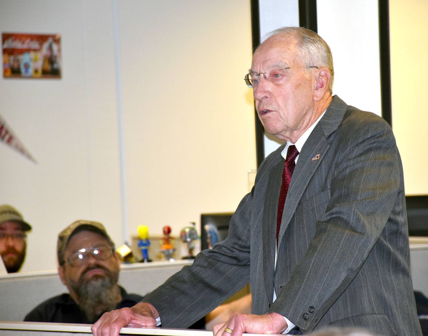 Senator Chuck Grassley visits Union County during his 99-county tour in 2023.