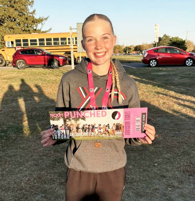 Reese Strunk will run at the Class 3A girls state cross country meet at 10:30 a.m. Friday, Nov. 1.