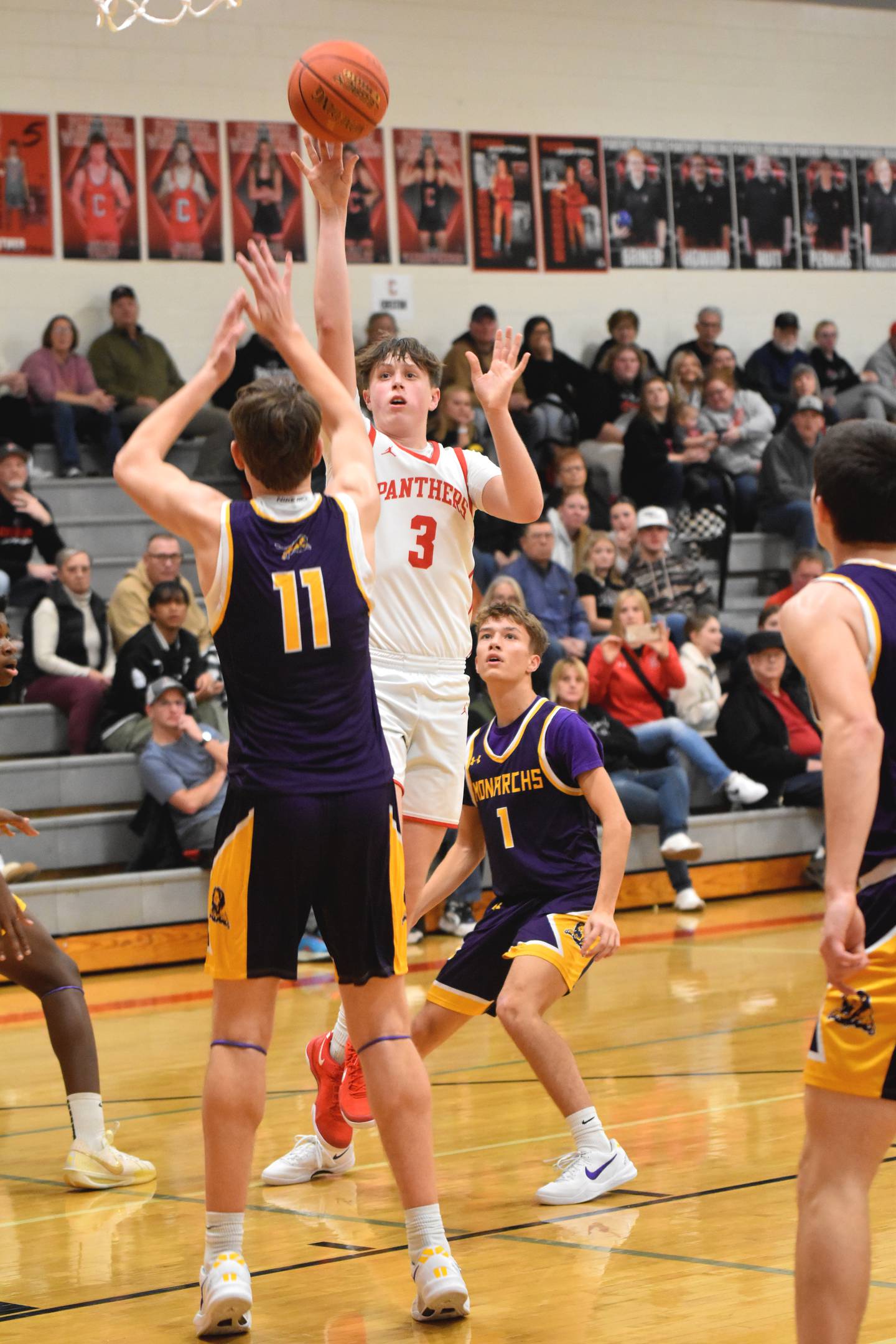 Sophomore Rhett Driskell scored 14 in the Panthers' 67-37 win over Denison-Schleswig.