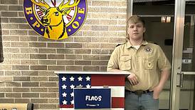 Eagle Project honors US flags