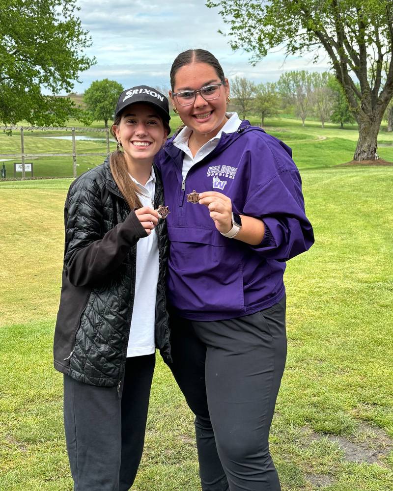Mallory Russell was ninth and Ashlyn Gutierrez third in the Pride of Iowa Conference Tournament held recently.