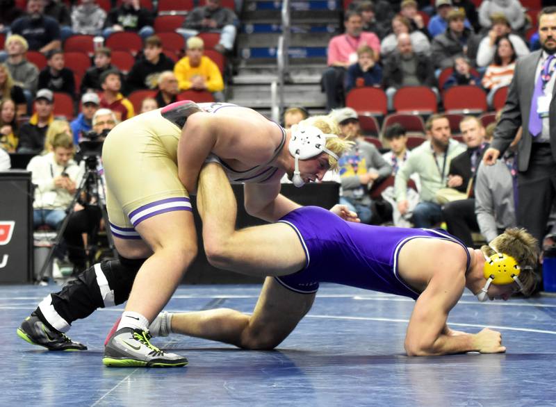 Trent Warner of Nodaway Valley was the Class 1A state champion at 285.
