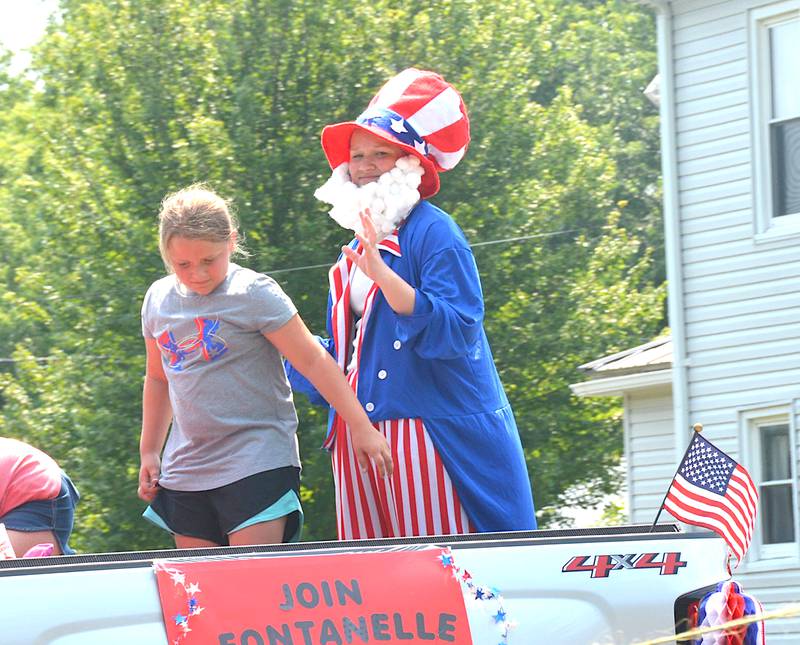 The Fontanelle Enterprise Club, shown in 2021's parade, has joined with other community organizations to plan the 2024 Fourth of July celebration, which is July 3-7 in Fontanelle.