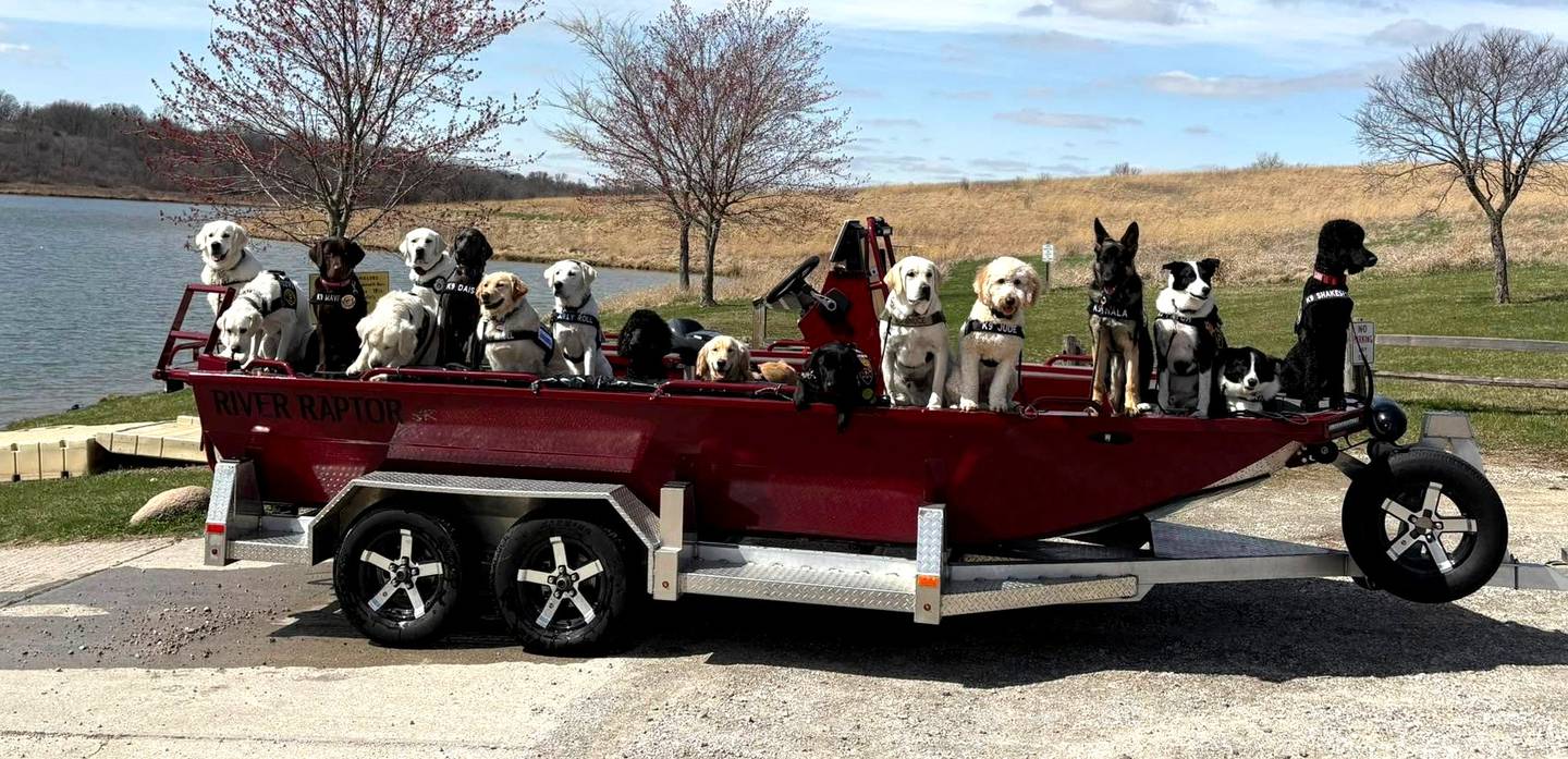 The 2025 class of Crisis Response Canines at Crisis Canines of the Midlands.