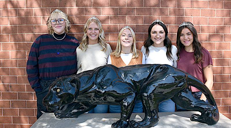 Creston High 2023 homecoming queen candidates are from left CC Zachary, Josie Mahan, Zoe Ralston, Morgan VanGelder and Grace Travis.