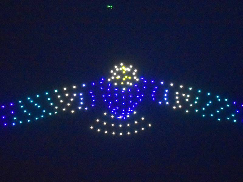 Drone show brightens East Union night
