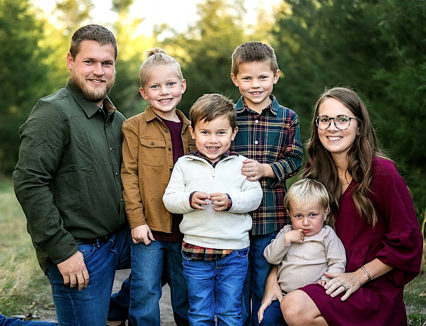 Alex Pettit poses with his family. Pettit is the new owner of Creston's Medicap pharmacy as he takes over from Jeff Longstaff who retired after 40 years.