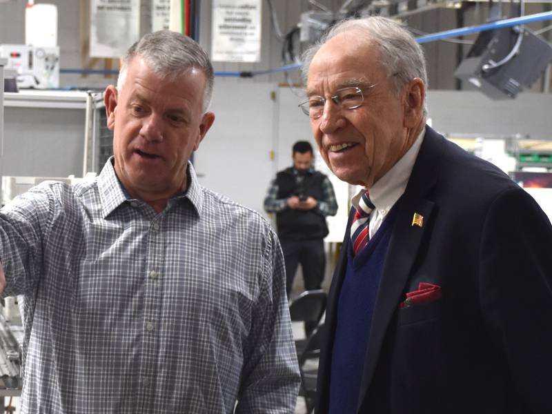Grassley talks midterms, SAVE Act, inflation in Creston visit