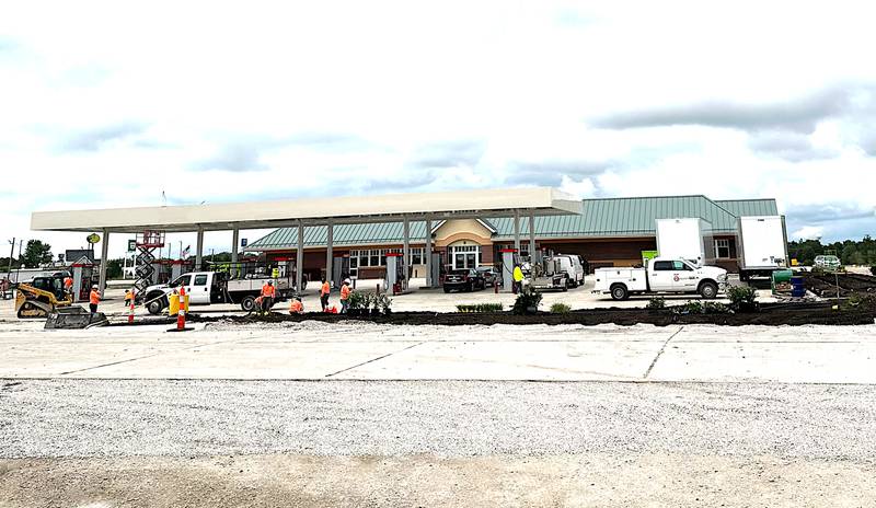 Work continues on the new Kwik Star store in Stuart, which is slated to open Oct. 10. It is located on the east side of Stuart Road just south of Interstate 80.