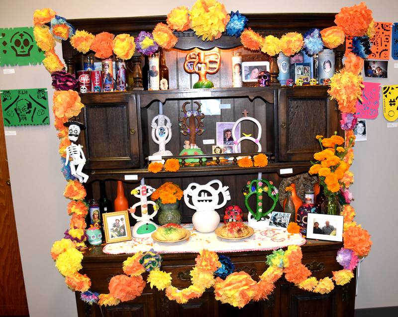 Creston High art students recognize Day of the Dead, a time to celebrate the lives of those who have passed, at the Restored Depot.