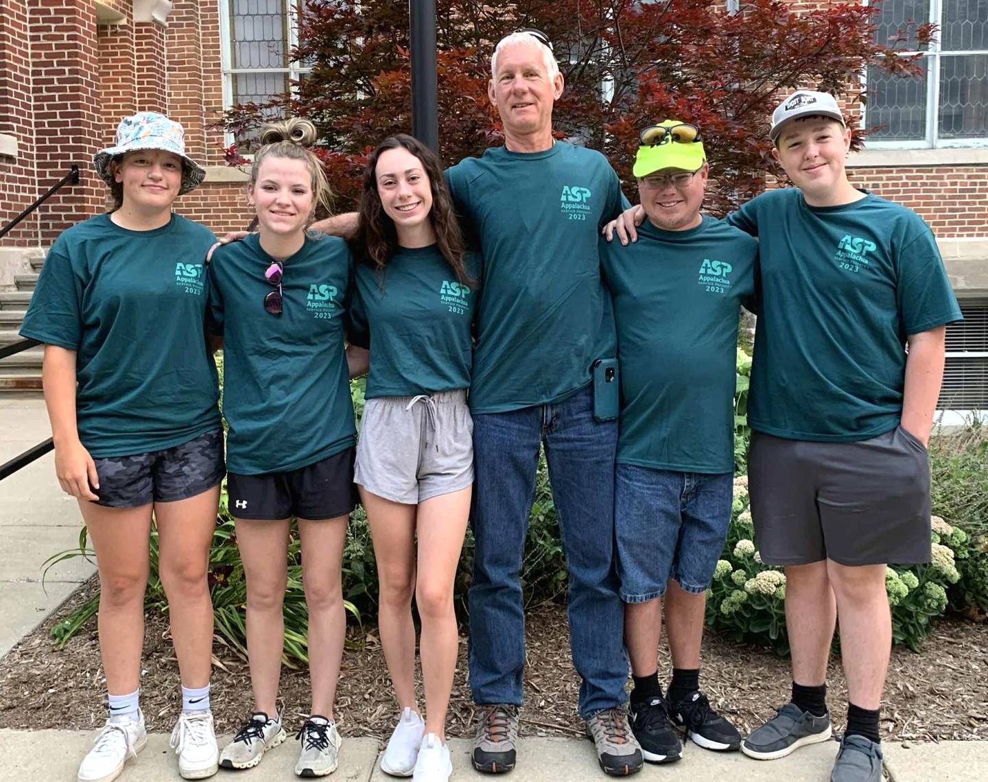Dornack, pictured far right, spends a week every summer doing work for the Appalachia Service Project.