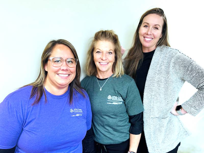 From left, Becky Gardner, Monica Christensen and Rachael Nourse.