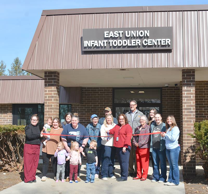 The Infant Toddler Center's ribbon cutting in March. Potential grant funding changes for East Union's ECC has called for advocacy in the community to continue providing access to important services.