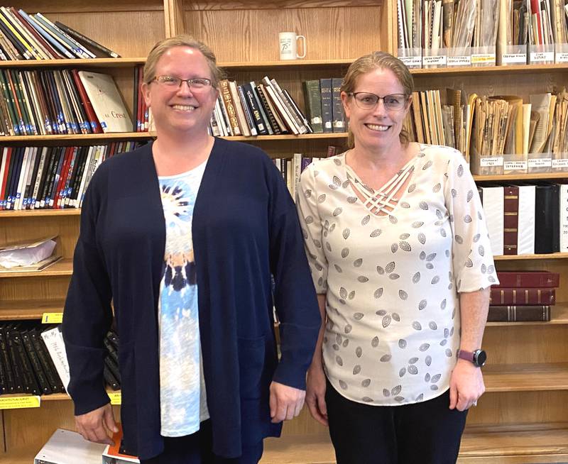 Rebecca Slick (left) and Melissa Levine are the two newest members of the Gibson Memorial Library's Board of Trustees.