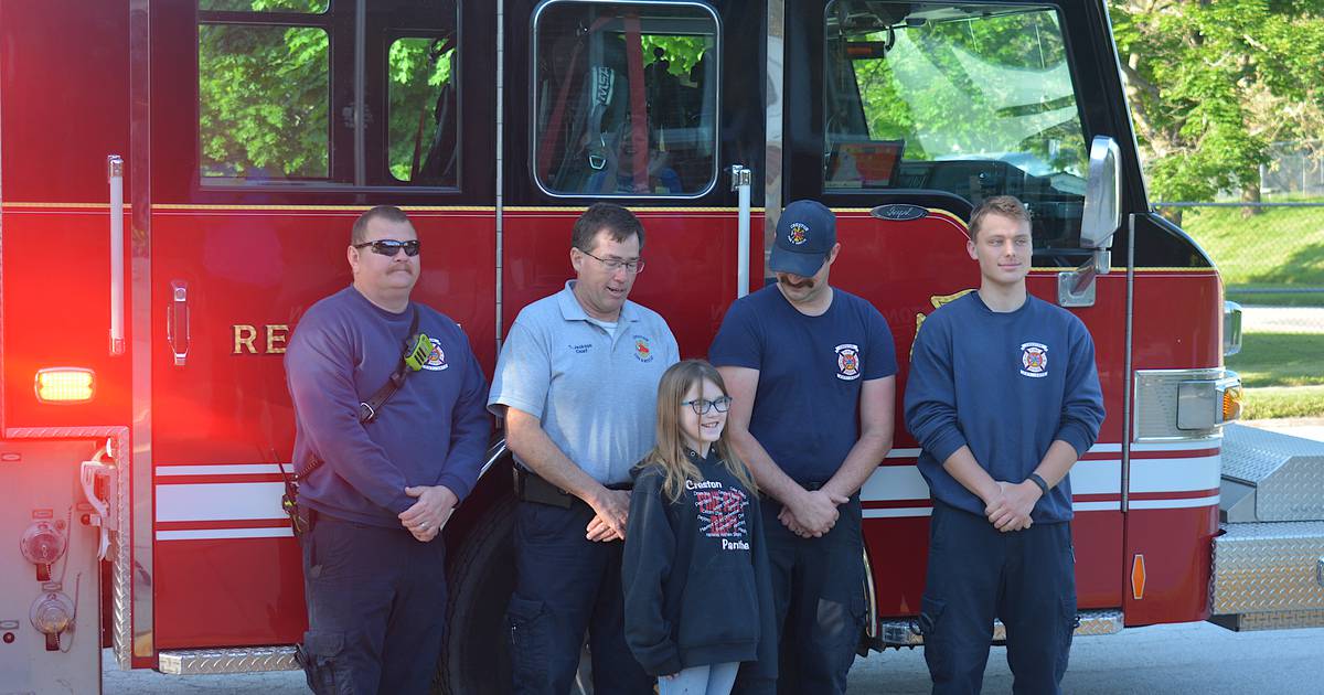 Fire Department celebrates young poster contest winner Creston News
