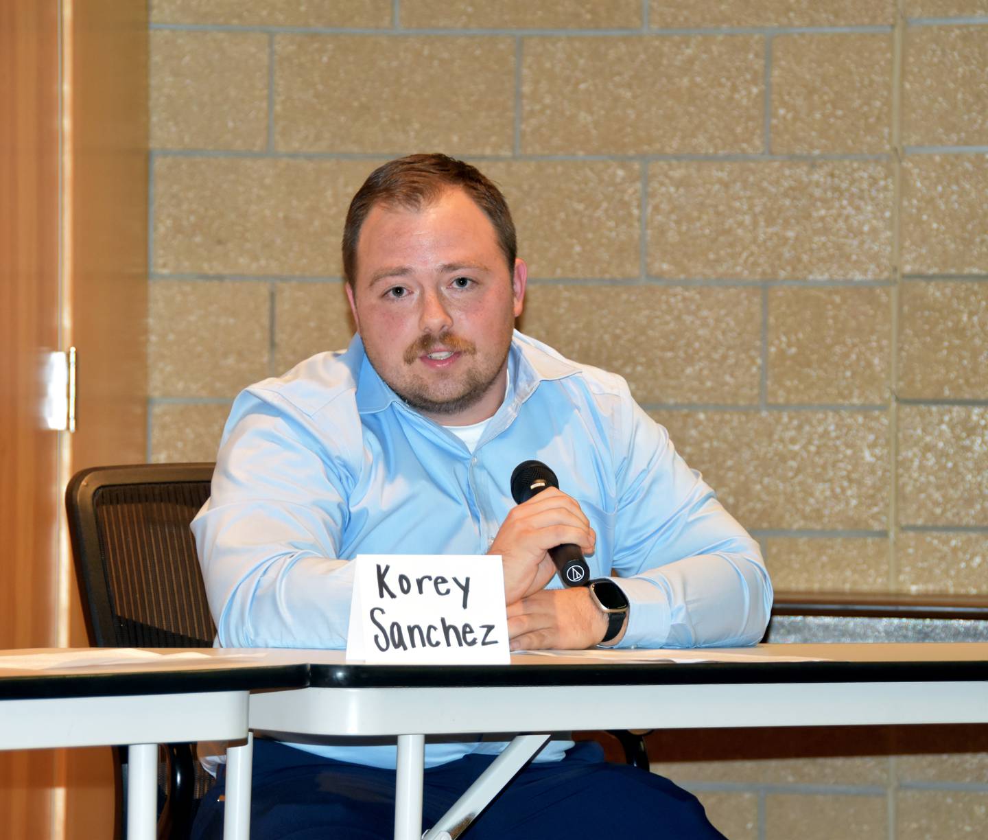 Korey Sanchez is running for the Ward 1 council seat