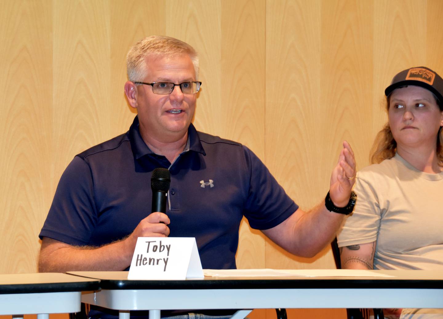 Toby Henry is a candidate for the at-large council position.