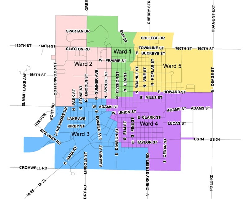 Wards 1, 3 and 5 are up for election this cycle, as well as an at-large berth.