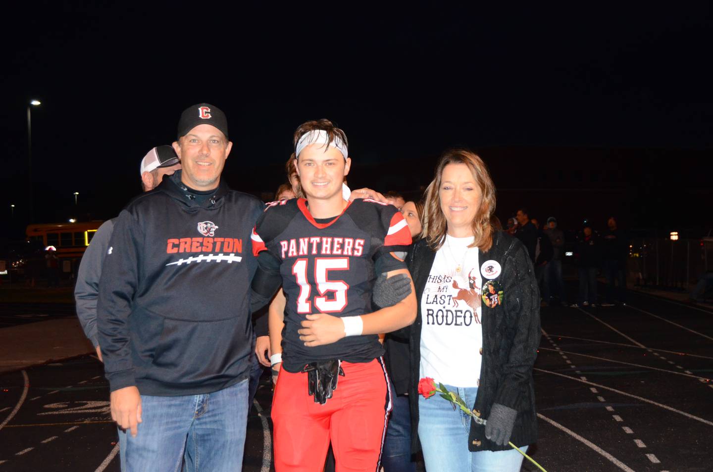 McCoy Haines with parents Brian and Meg