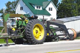 One injured in tractor-semi collision
