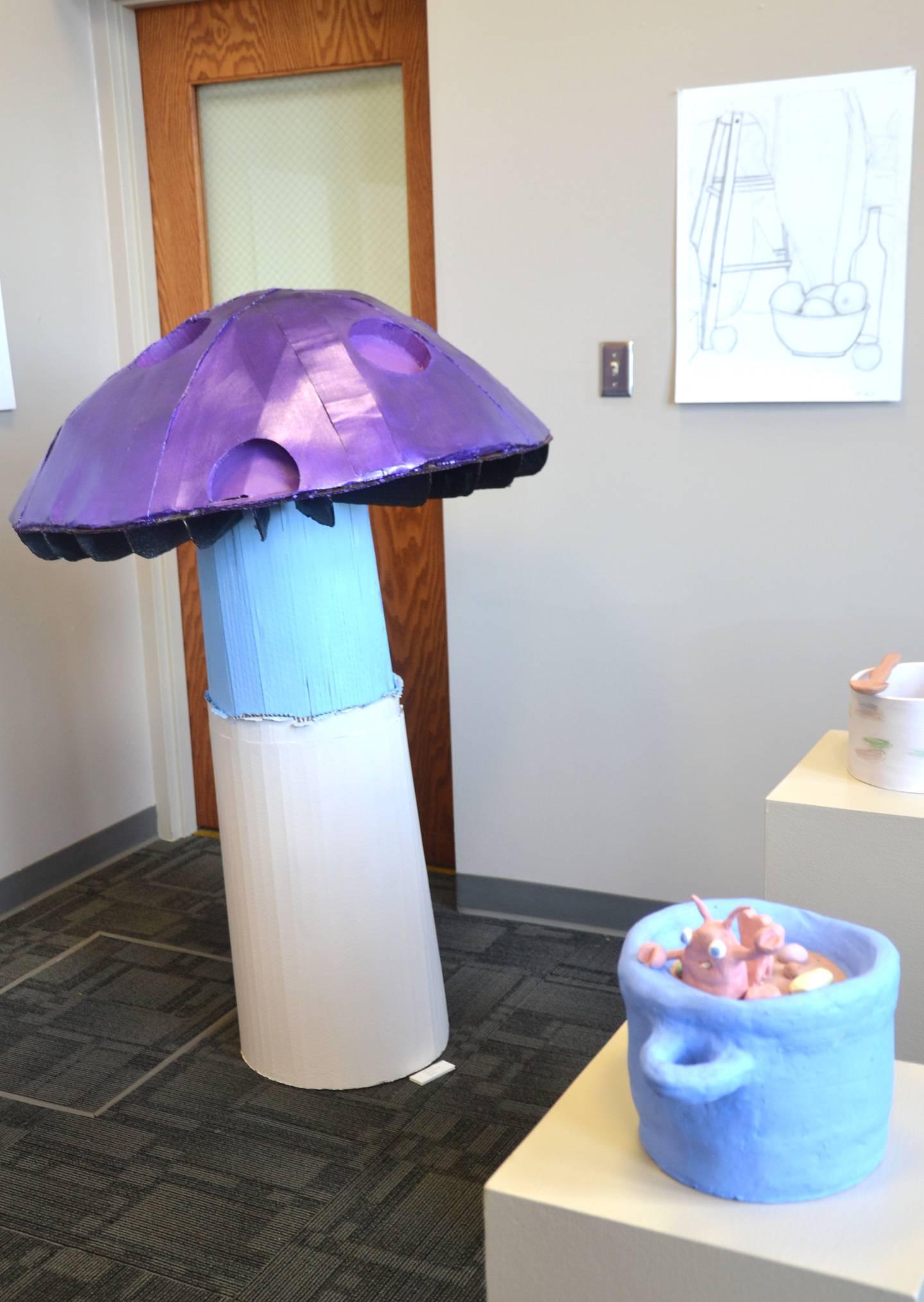 SWCC student showcase "Potluck" is open to the public through May at the Restored Depot.