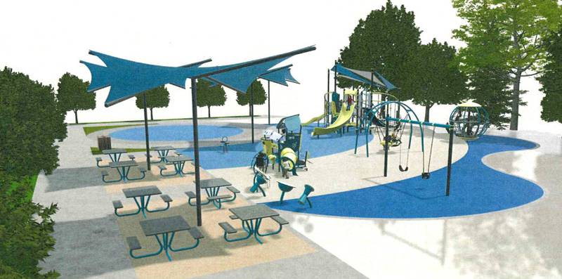 The Comprehensive Neighborhood Revitalization Grant includes a proposed park on Adams Street.