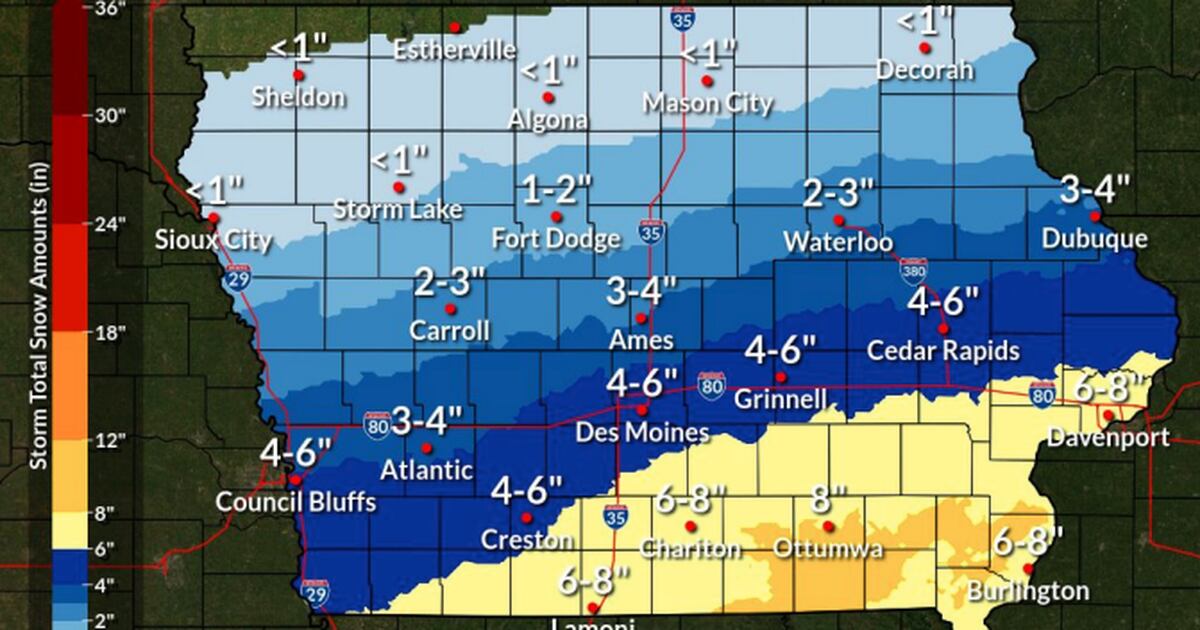 ‘Massive’ snow storm to usher in 2022 Creston News