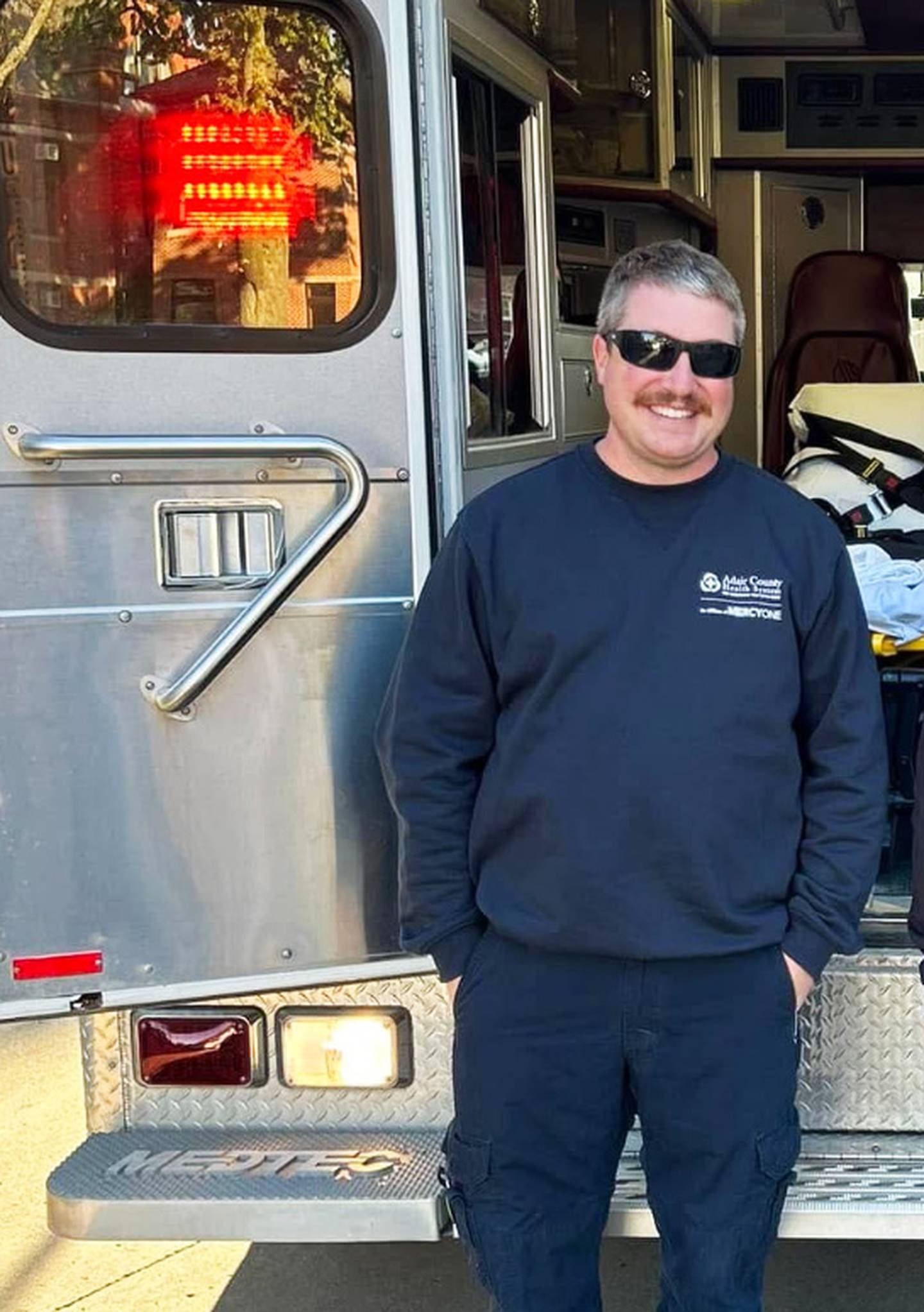 Chris Roberts is the ambulance director for the hospital-based ambulance owned and operated by the Adair County Hospital in Greenfield