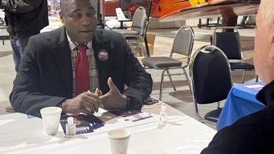 Veterans event draws Andrews to Greenfield