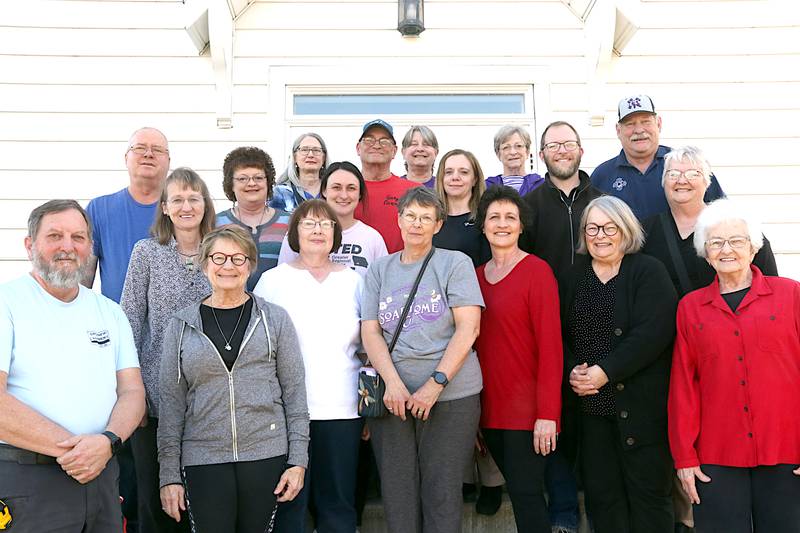 Members of the Gathering Place committee are in front from left, Gary Freeland, Cath Olesen, Lynn Heinbuch, Iris Westphal, Jenn Garside, Susie Olesen, Roleen Chiles; second row: Pam Christensen, Katelyn Brashear, Pam Long, Steven Broers, Kendalyn Huff; third row: Pat Armstrong, Cindy Armstrong, Gary Heinbuch, Kristi Molln, Raedeen Bigelow, Paula Caldwell and David Huff. Not pictured are Ardith Buckner, Tim Baier, Cori Cooper, Ken Sidey, Melinda Stonebraker, Linda Sidey, Lori Armstrong, Amanda Maynes, Denise Speer, Danica Clayton, Trent Buckner, Stacie Eshelman and Kathy Foster.