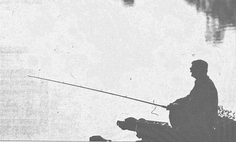 A tranquil sunset gives Dick Clayton of Creston a great way to unwind and relax Monday at Summit Lake. Clayton didn't seem to mind not catching any keepers.