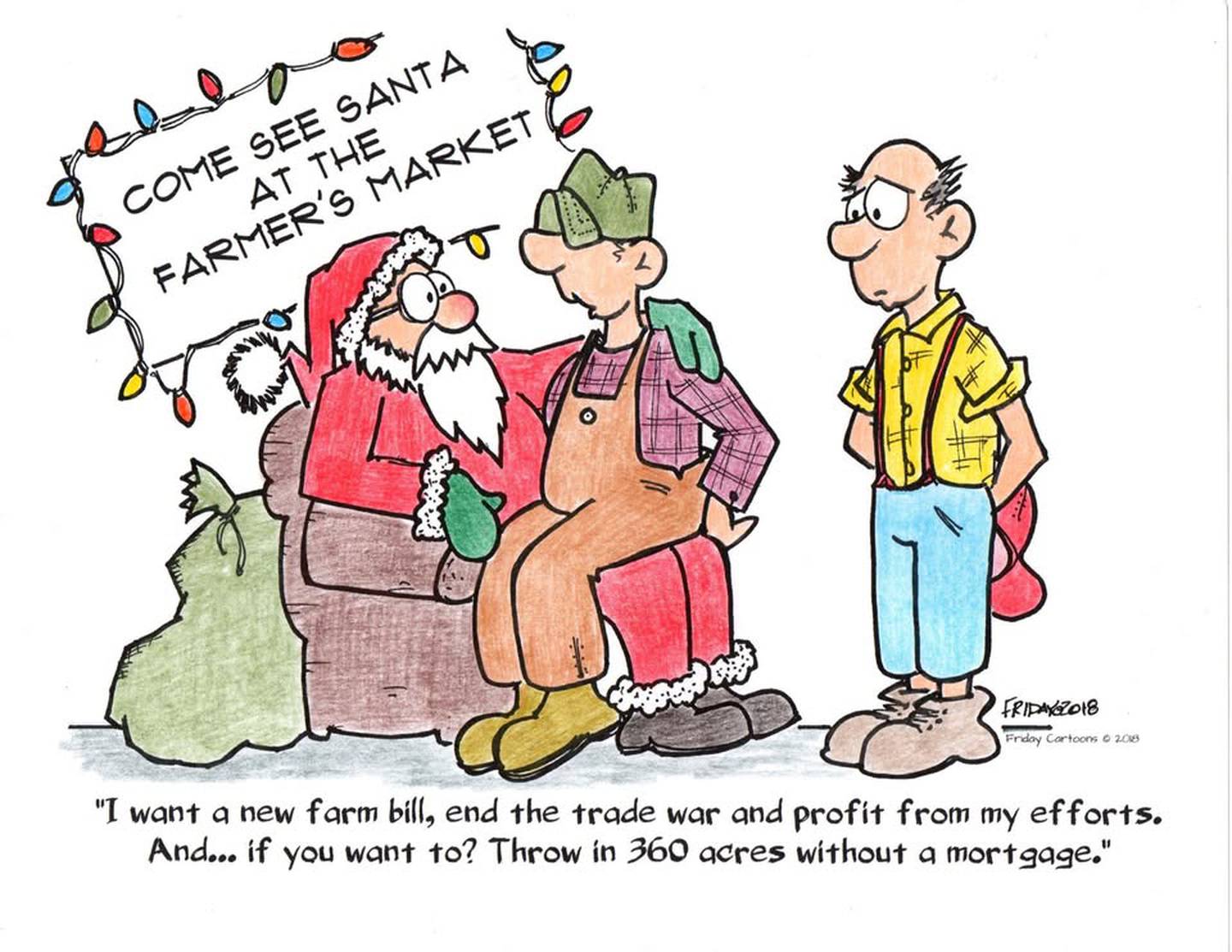 A cartoon by Rick Friday, published in 2018.