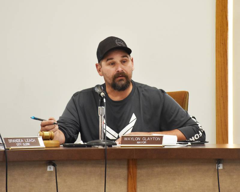 Creston Mayor Waylon Clayton announces his resignation. His final day as mayor will be Monday, Sept. 22.