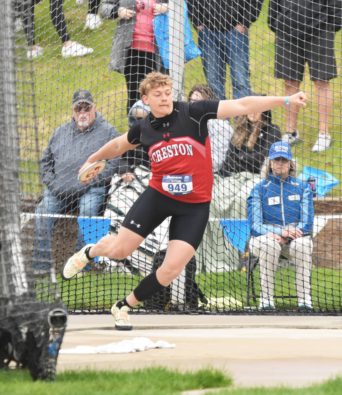 Creston senior Brayden Schoon placed 17th in discus at the Drake Relays and ninth at the state tournament.