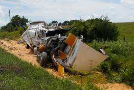 Accident: Semi driver ejected in one-vehicle accident